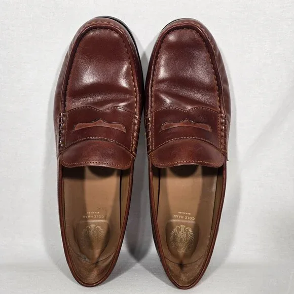COLE HAAN  American Iconic Heritage Classic Brown Penny  Loafers Men's Size12 M. - Picture 7 of 17